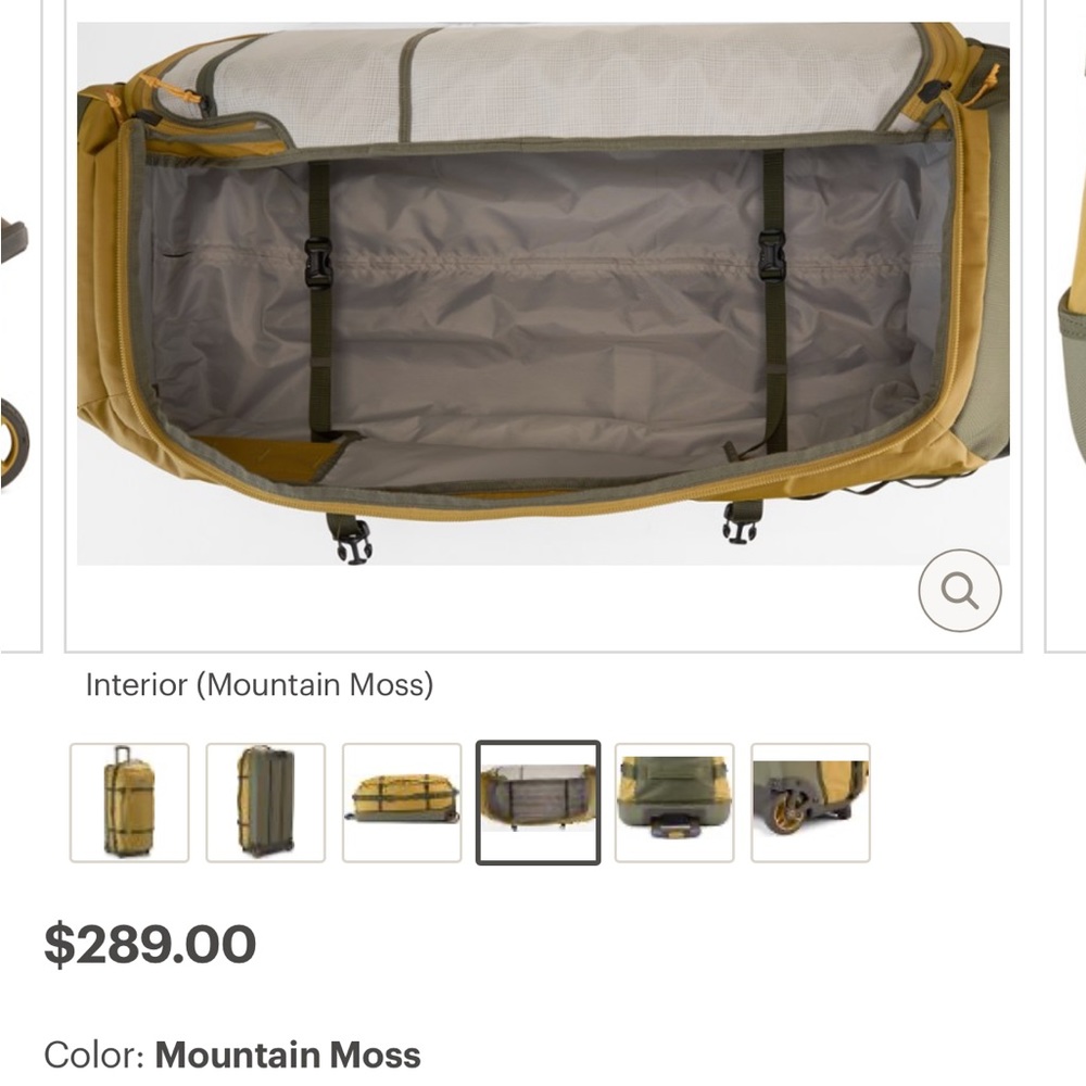 Rei CoOp Big Haul Recycled Rolling Duffel 34 Gem